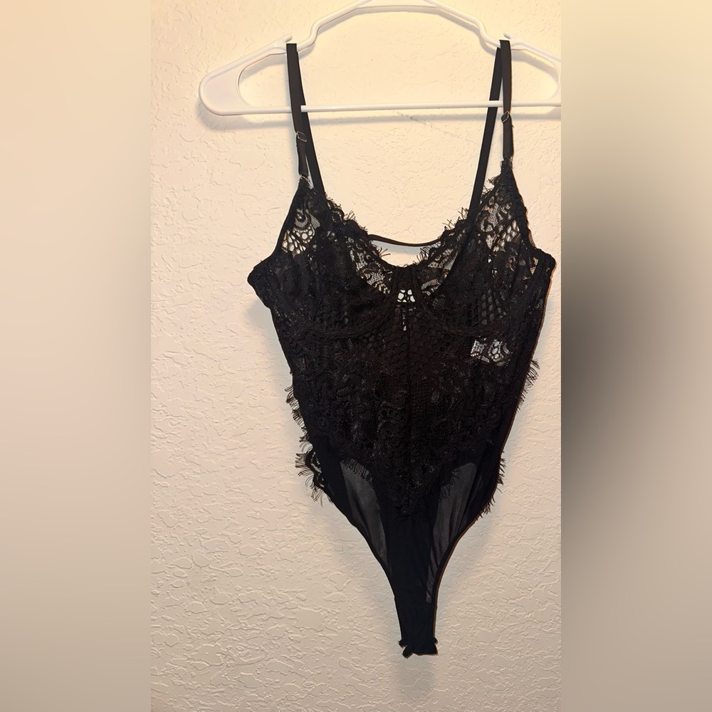 Black Lace Teddy bodysuit